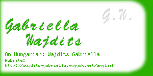 gabriella wajdits business card